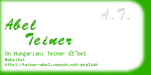 abel teiner business card